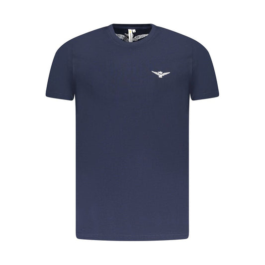 Camiseta azul de algodón