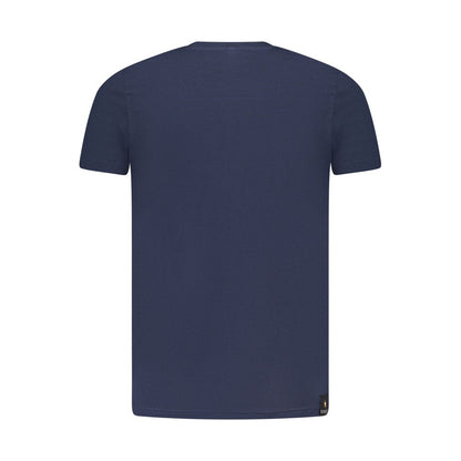 Camiseta azul de algodón
