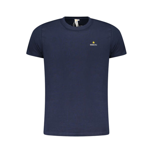 Camiseta azul de algodón