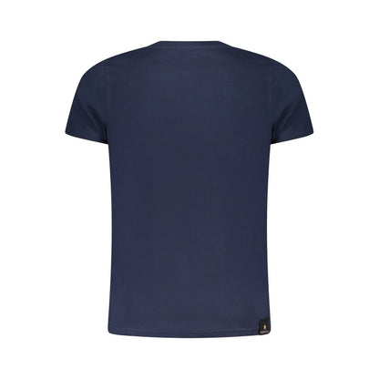 Camiseta azul de algodón
