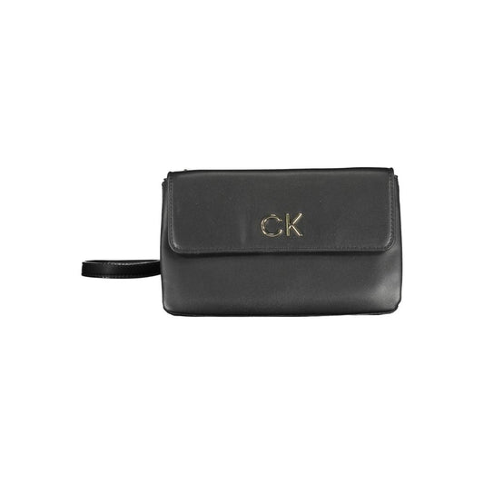 Black Polyester Handbag