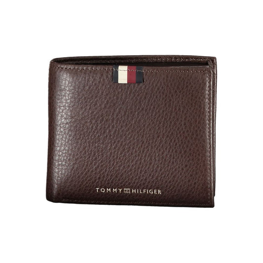 Cartera de piel marrón