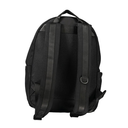 Mochila de poliéster negra