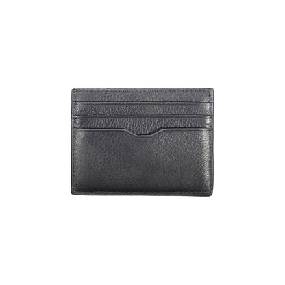 Cartera de piel azul