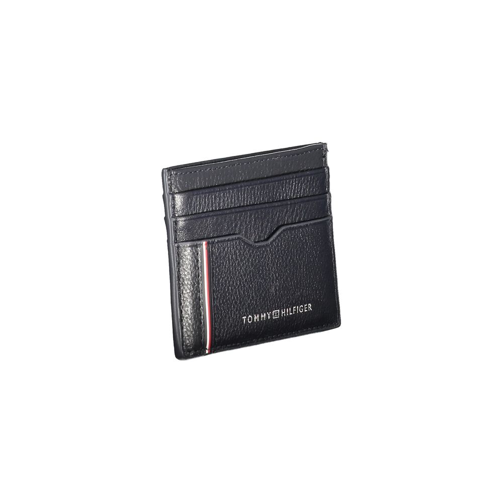 Cartera de piel azul