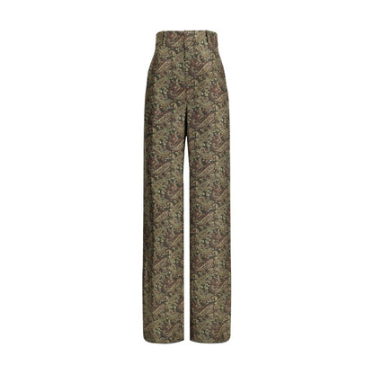 Paisley patterned silk Pants