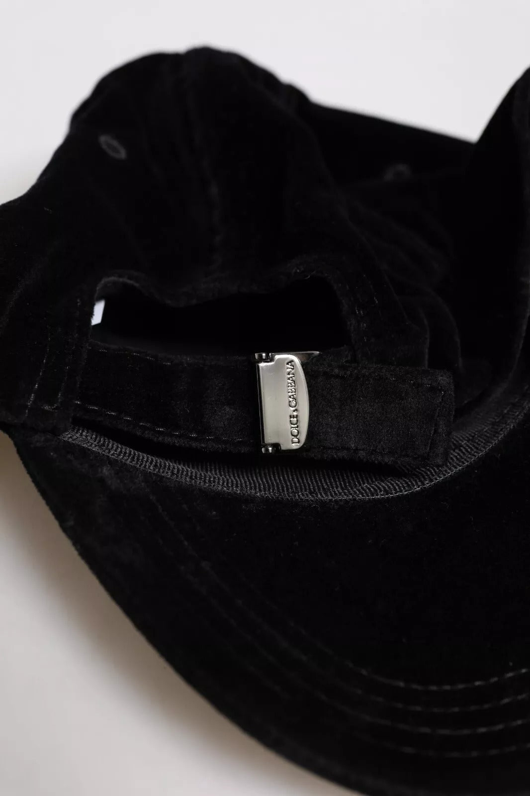 Black Cotton 6 Panels Baseball Cap Hat