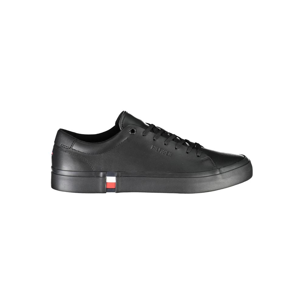 Zapatilla de poliéster negra