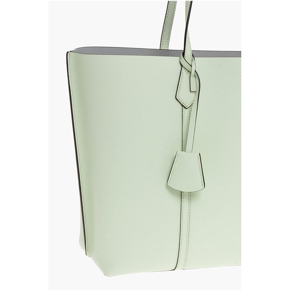 Textured Leather PERRY Tote Bag with 3 Compartments