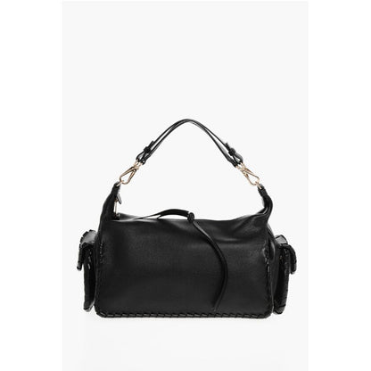 Textured Leather NAHIR Shoulder Bag