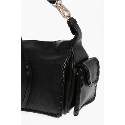Textured Leather NAHIR Shoulder Bag