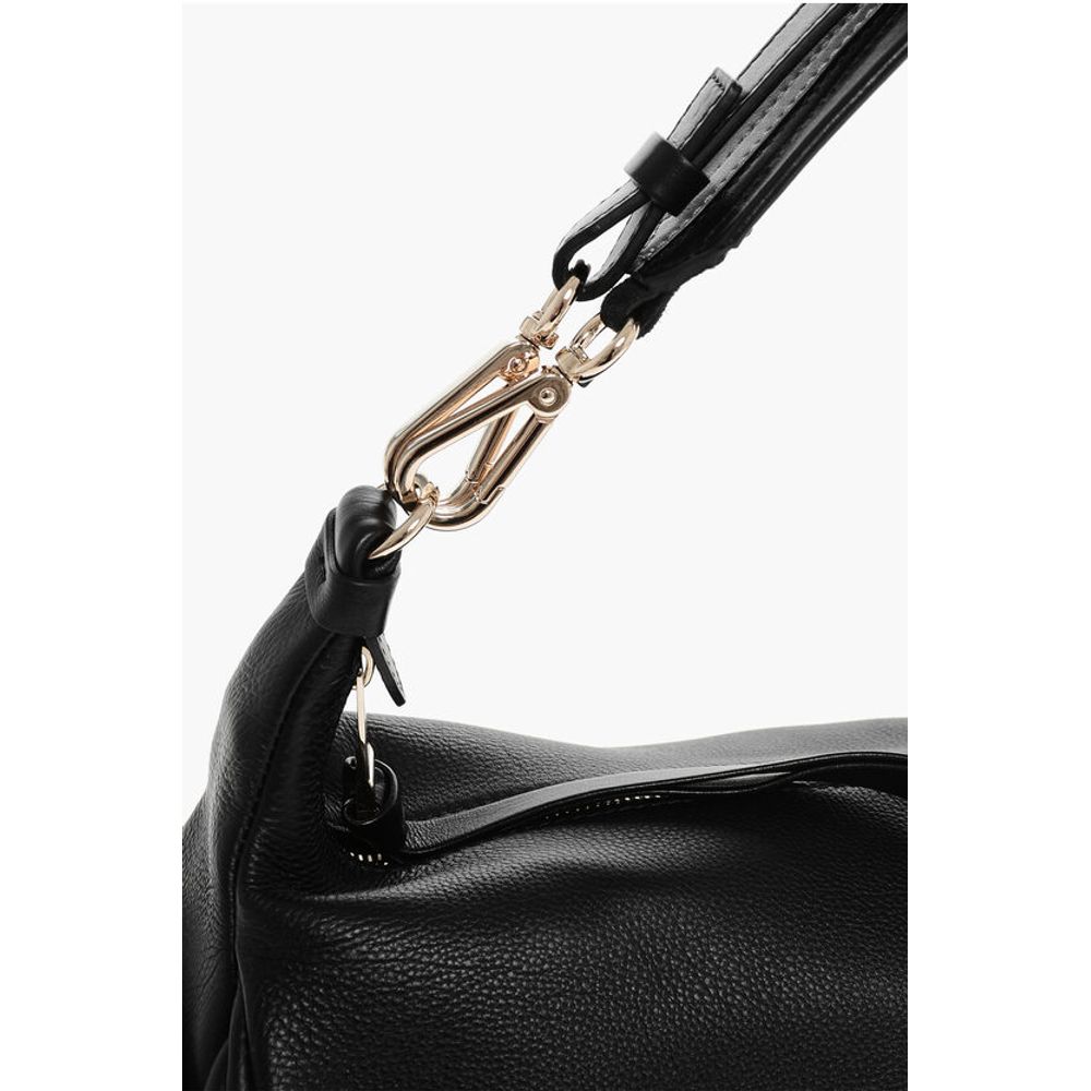 Textured Leather NAHIR Shoulder Bag