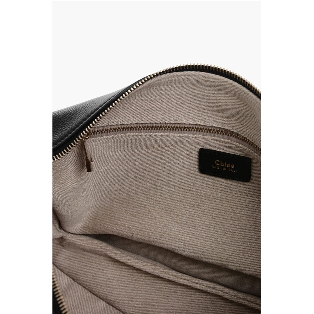 Textured Leather NAHIR Shoulder Bag