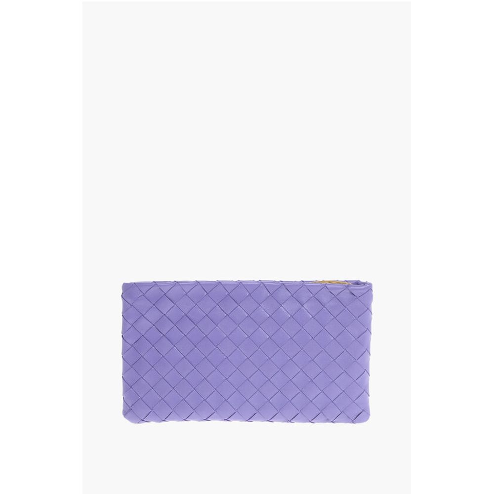 Leather INTRECCIO Clutch with Card Compartment