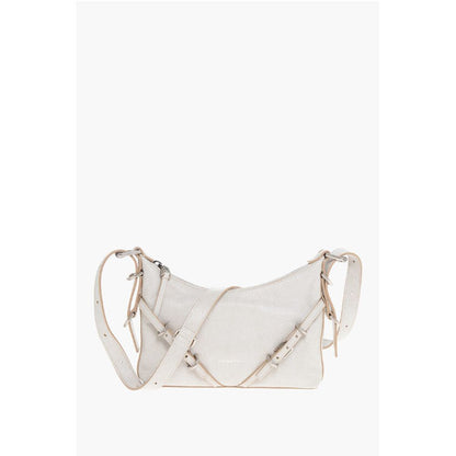 Textured Leather VOYOU Shoulder Bag