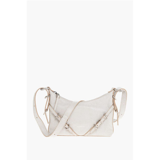 Textured Leather VOYOU Shoulder Bag