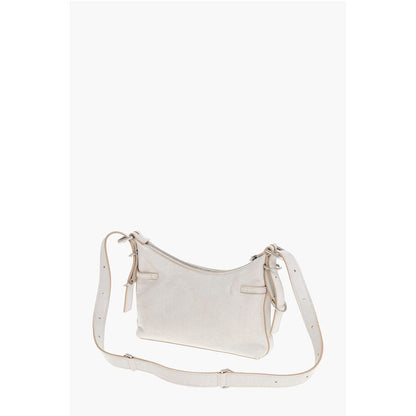 Textured Leather VOYOU Shoulder Bag