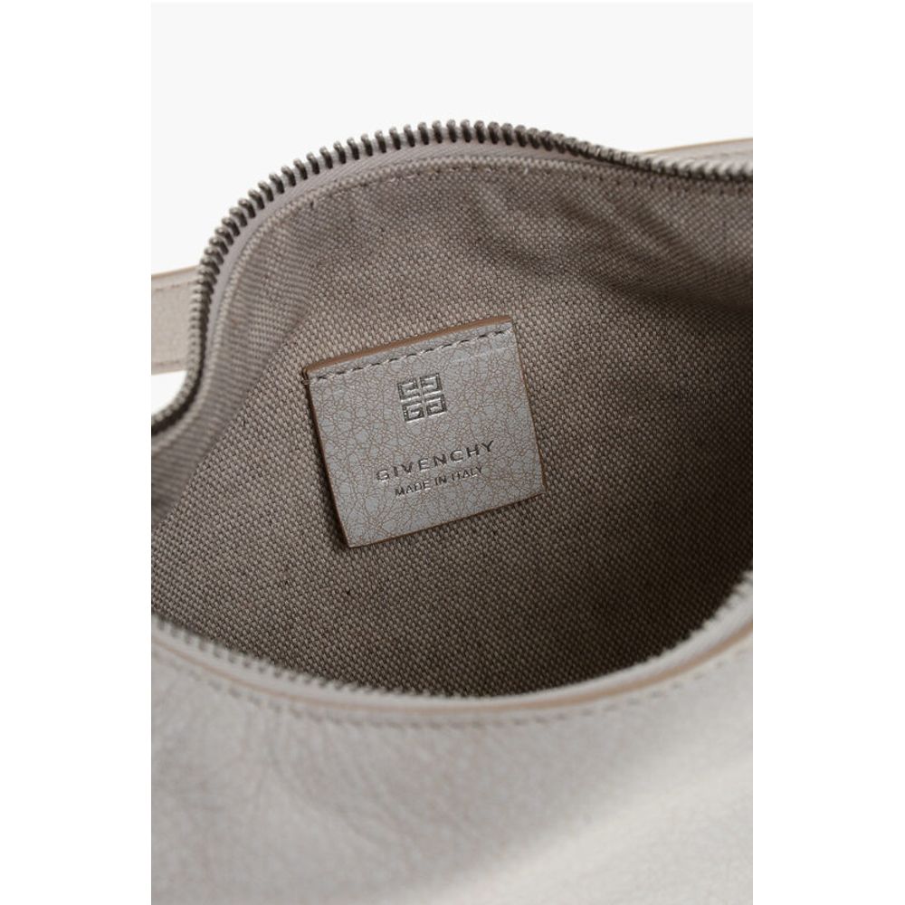 Textured Leather VOYOU Shoulder Bag
