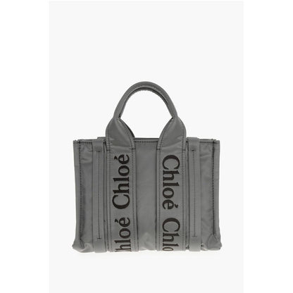 Nylon WOODY Tote Bag with Embroidered Logo