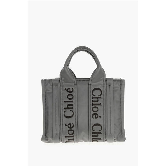 Nylon WOODY Tote Bag with Embroidered Logo