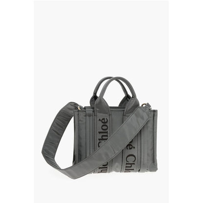 Nylon WOODY Tote Bag with Embroidered Logo