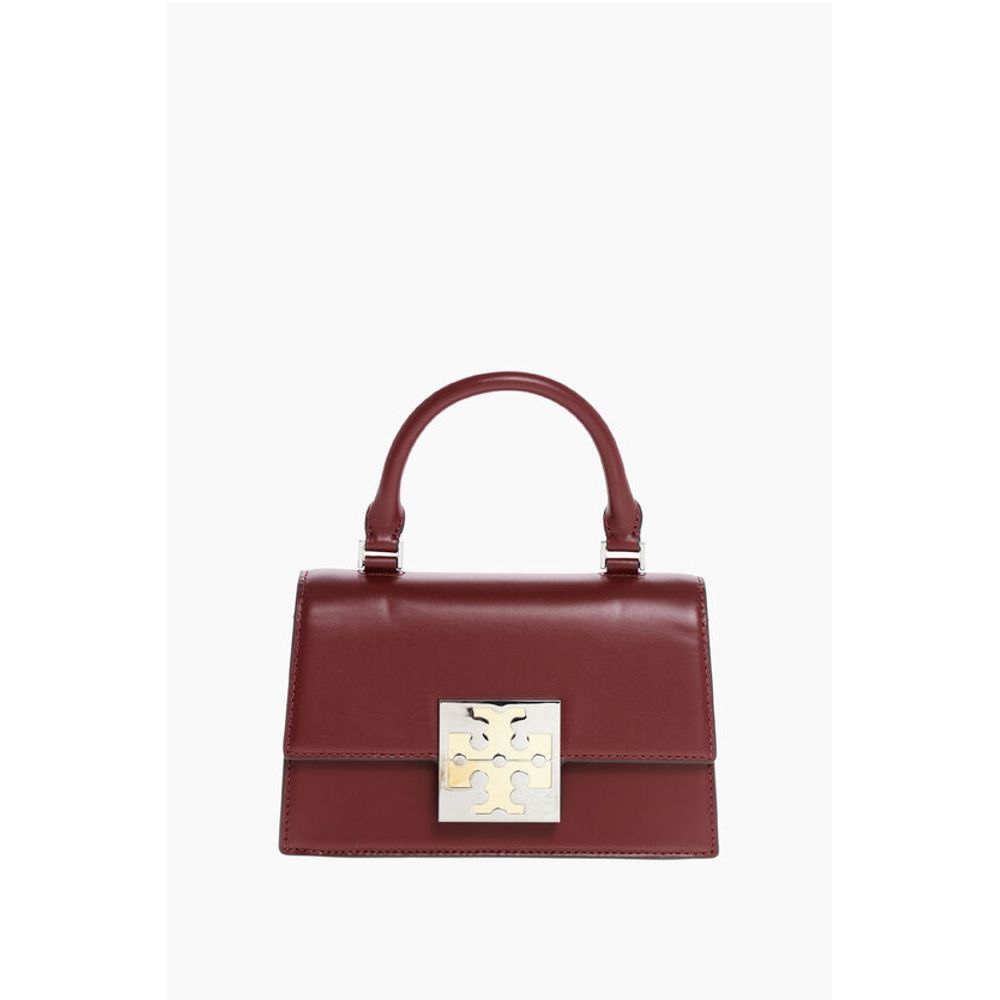 Leather COLORBLOCK Handbag with Logo