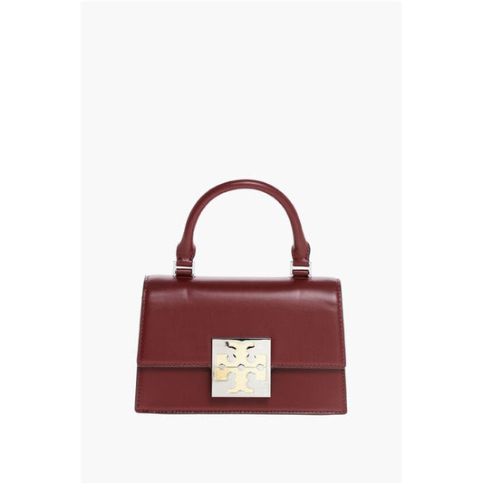 Leather COLORBLOCK Handbag with Logo
