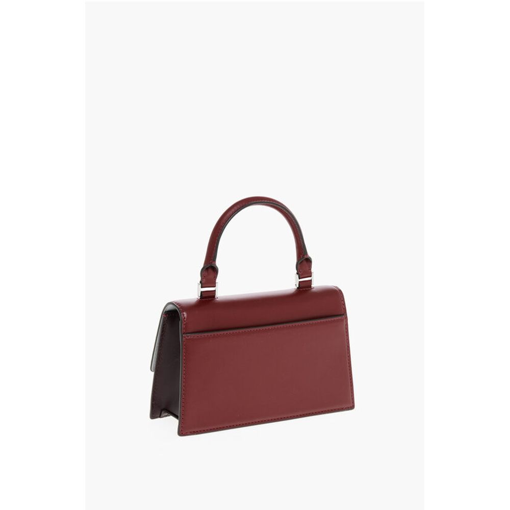 Leather COLORBLOCK Handbag with Logo