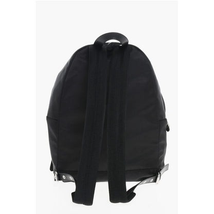 Nylon Backpack with Logoed Outer Pocket