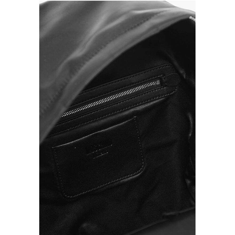 Nylon Backpack with Logoed Outer Pocket