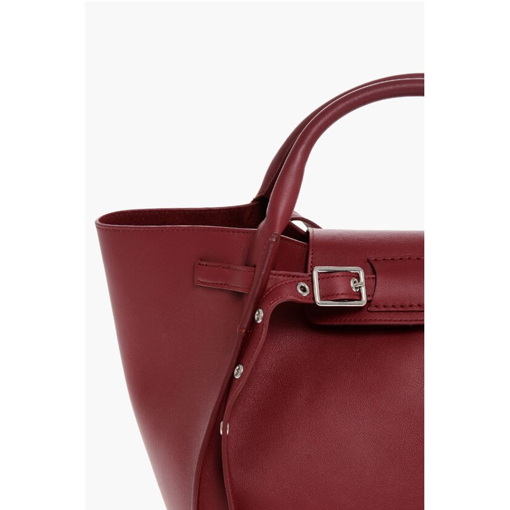 Leather Tote Bag with Removable Shoulder Strap