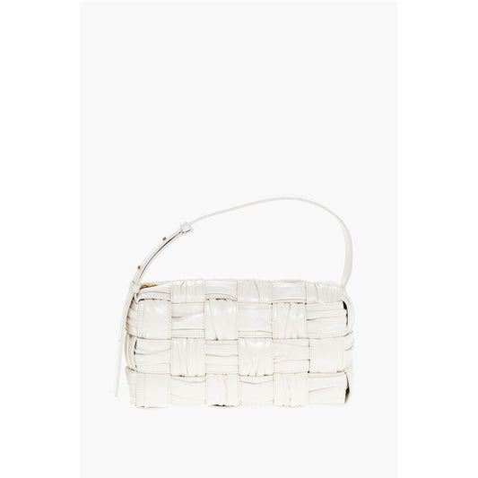 Zipped Closure INTRECCIO PLISSÈ Shoulder Bag