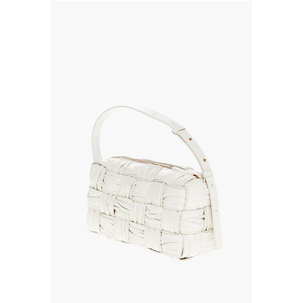 Zipped Closure INTRECCIO PLISSÈ Shoulder Bag