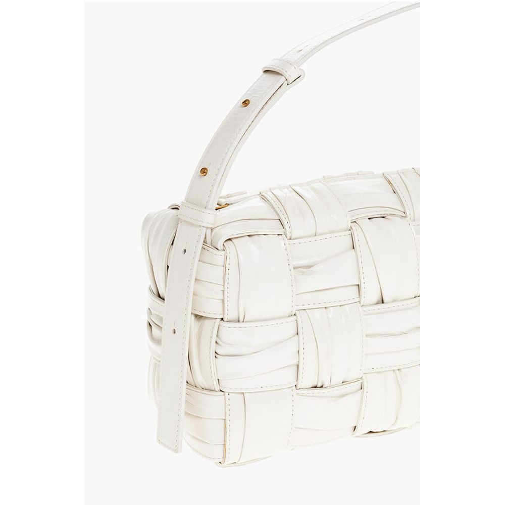 Zipped Closure INTRECCIO PLISSÈ Shoulder Bag