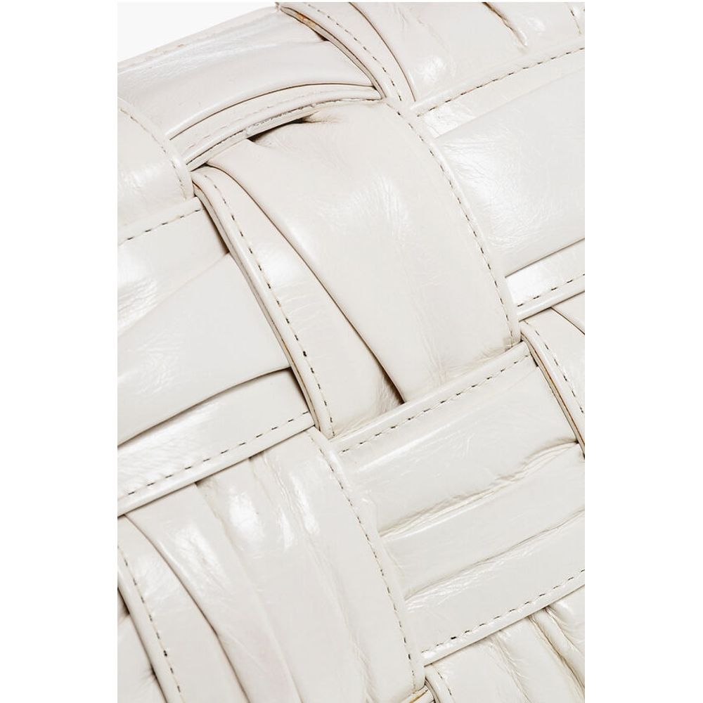 Zipped Closure INTRECCIO PLISSÈ Shoulder Bag