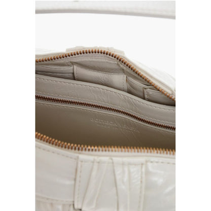 Zipped Closure INTRECCIO PLISSÈ Shoulder Bag