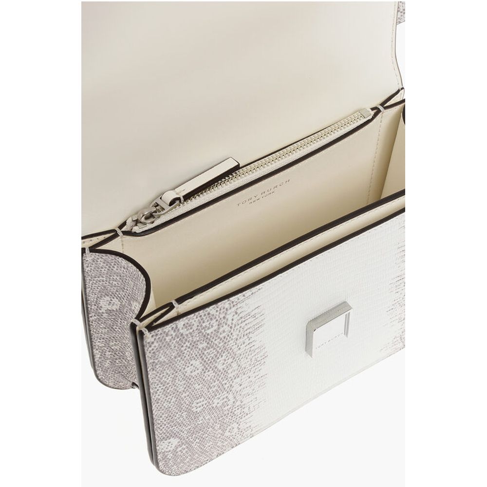 Lizard Effect ELEANOR Leather Shoulder Bag