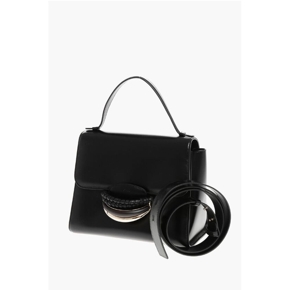 Leather KATTIE Handbag with Removable Shoulder Strap