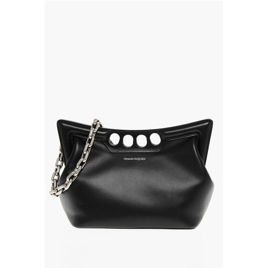 Leather THE PEAK Shoulder Bag with Chain