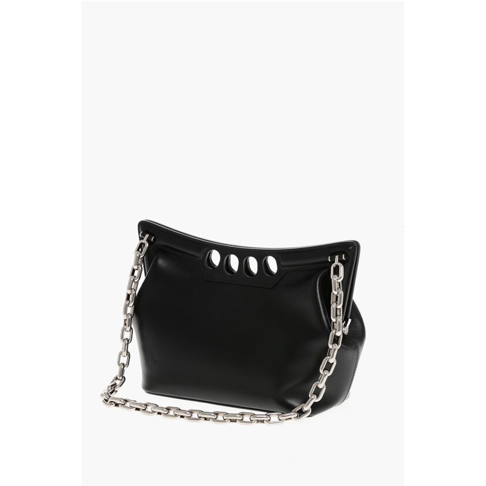 Leather THE PEAK Shoulder Bag with Chain