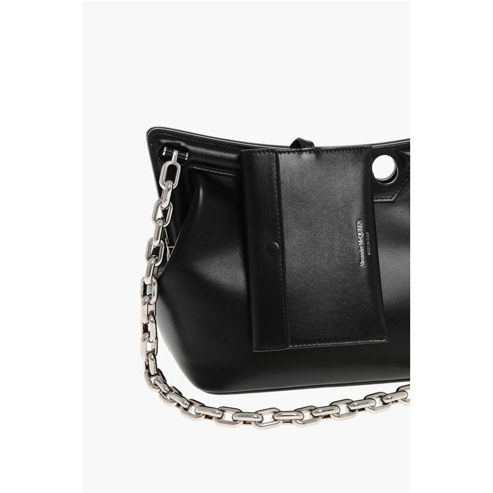 Leather THE PEAK Shoulder Bag with Chain