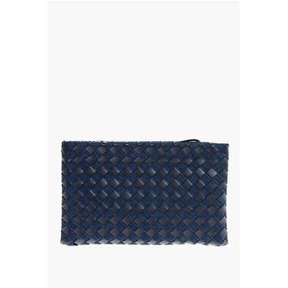 Woven Leather and Denim ABYSS Pouch