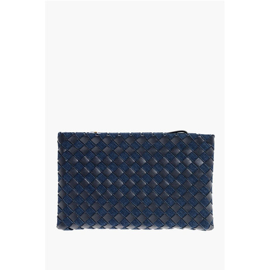 Woven Leather and Denim ABYSS Pouch