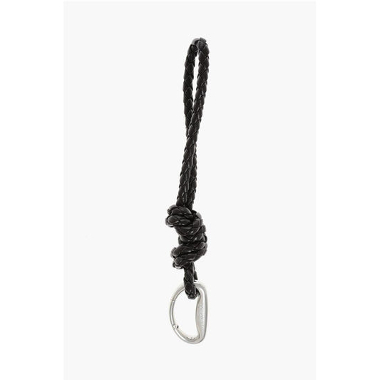 Woven Leather LOOP Keyring