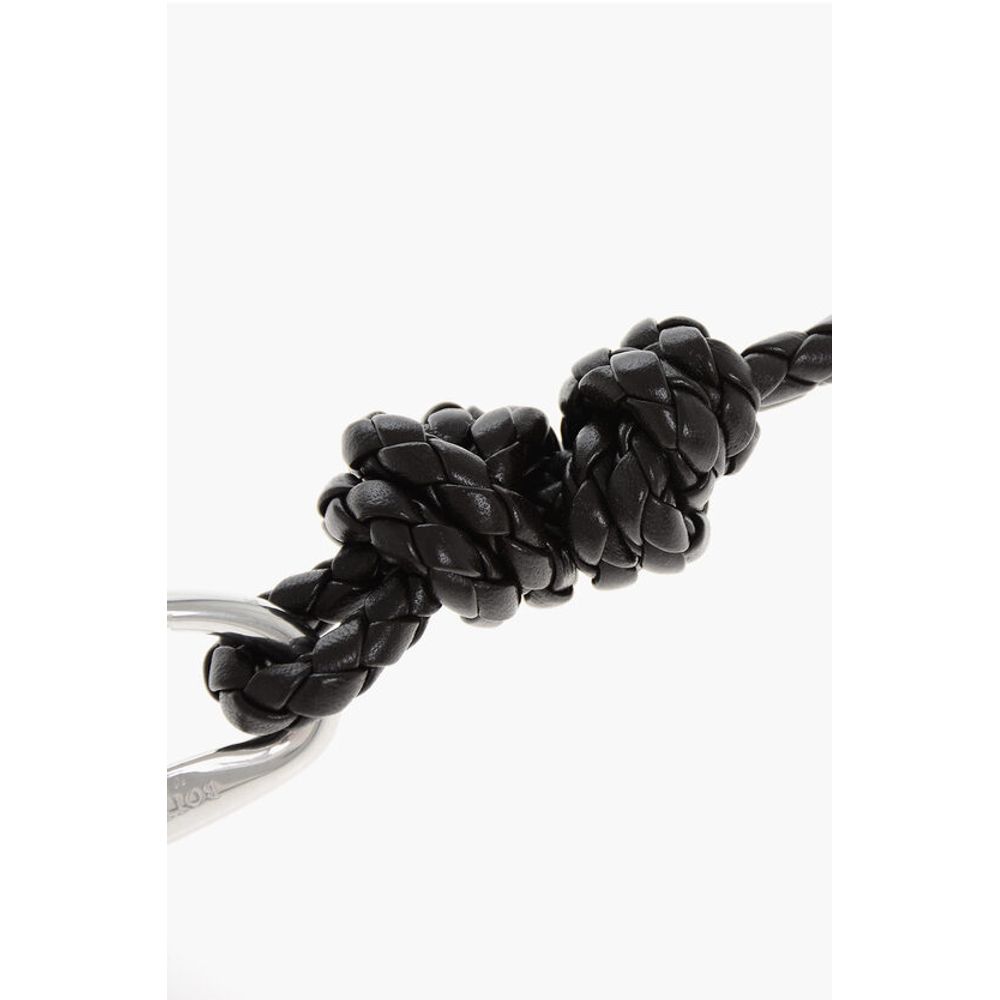 Woven Leather LOOP Keyring