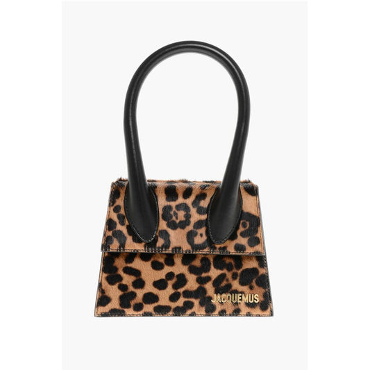 Animal Patterned LE CHIQUITO MOYEN Pony Hair Handbag