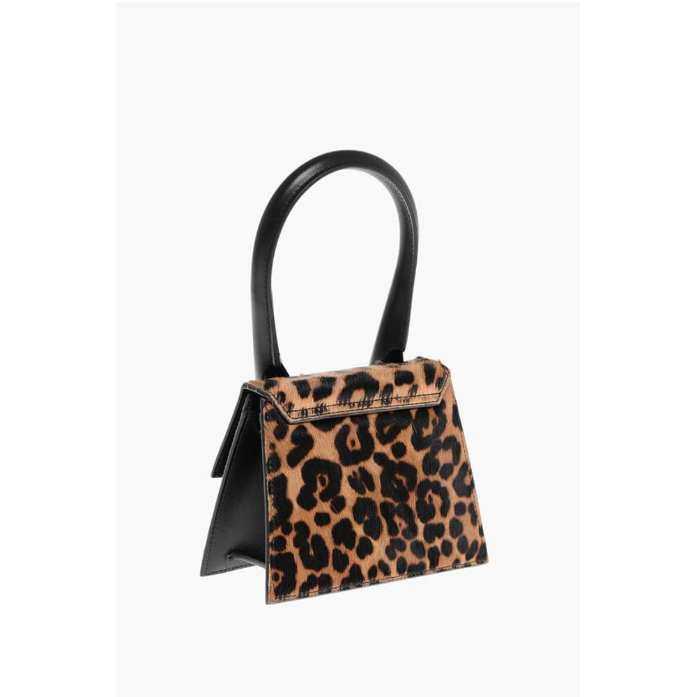 Animal Patterned LE CHIQUITO MOYEN Pony Hair Handbag