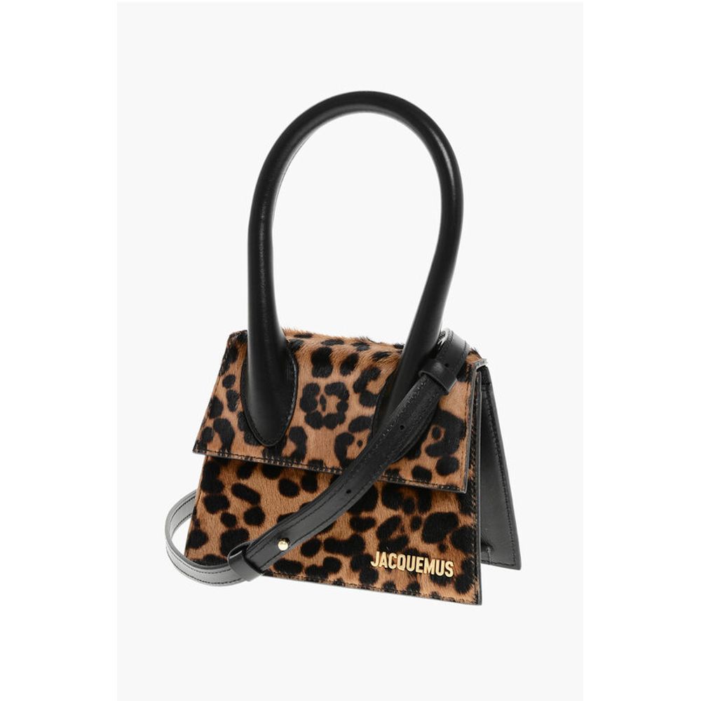 Animal Patterned LE CHIQUITO MOYEN Pony Hair Handbag