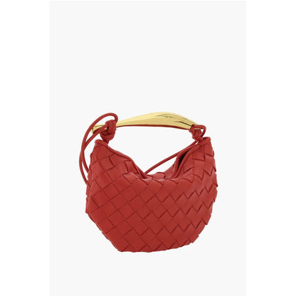 Woven Leather MUSE Bag with Brass Handle