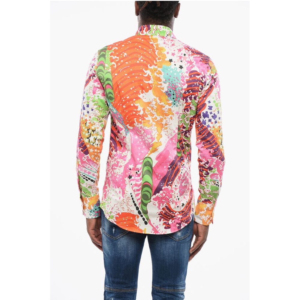 Abstract Patterned Popeline Shirt